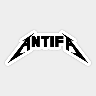 Antifa Metallica Style Sticker